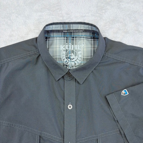 Kuhl Other - Kuhl Eluxor Shirt Mens XXL Gray Short Sleeve Button Down Outdoors Hiking Summer